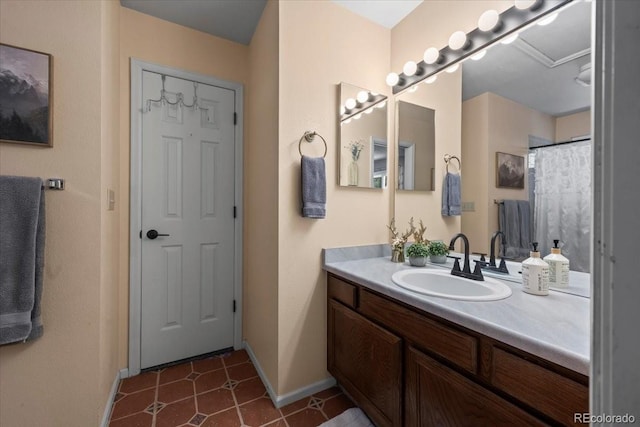 8051 W 78th Cir, Arvada, CO 80005 - bathroom with vanity and tile patterned floors