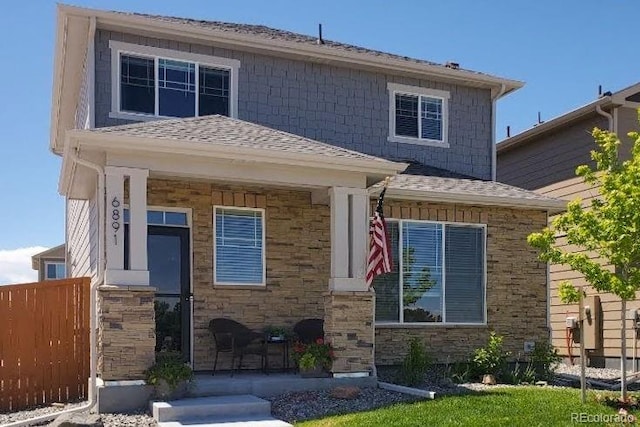 view of front of home