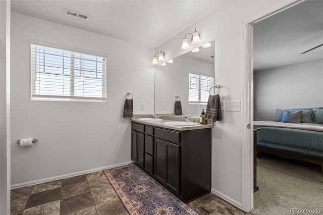 bathroom with vanity