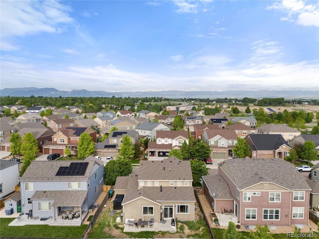 41 Jordan Ln, Erie, CO 80516 - aerial view of residential area featuring a mountain backdrop