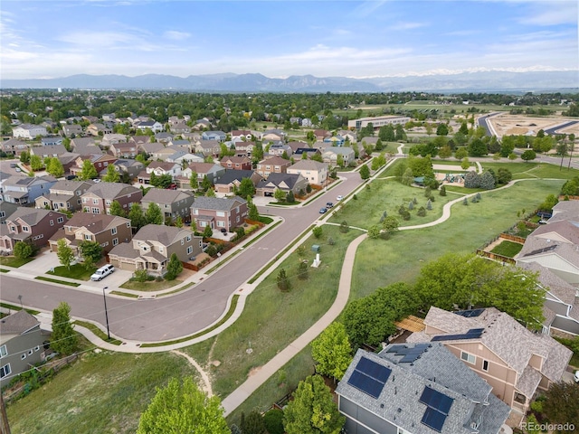 41 Jordan Ln, Erie, CO 80516 - aerial perspective of suburban area with a mountain backdrop