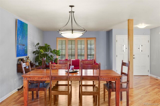 10200 Julian St, Westminster, CO 80031 - dining room featuring baseboards and light wood-style flooring