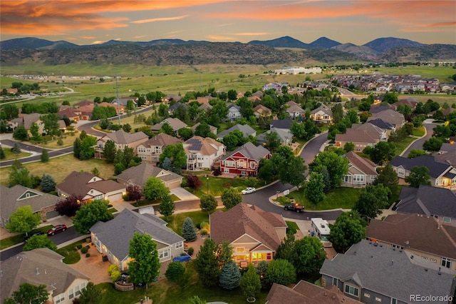 6696 S Quail Ct, Littleton, CO 80127 - aerial perspective of suburban area with a mountainous background
