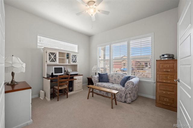 12664 Ulster St, Thornton, CO 80602 - office with a ceiling fan and light colored carpet
