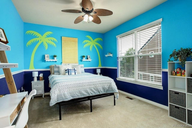 14200 W 86th Pl, Arvada, CO 80005 - carpeted bedroom featuring baseboards and a ceiling fan