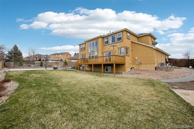 10725 Black Elk Way, Colorado Springs, CO 80908 - back of house with a deck, stairs, and stucco siding