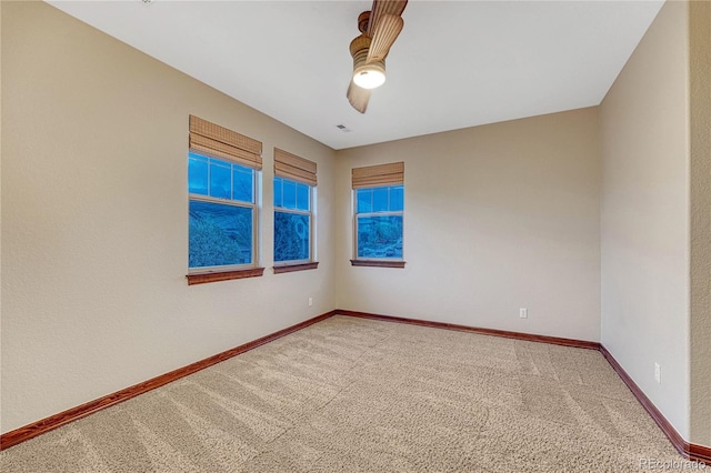 10459 Rivington Ct, Lone Tree, CO 80124 - empty room featuring carpet, baseboards, and ceiling fan