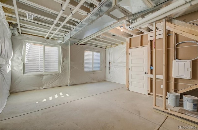 view of basement