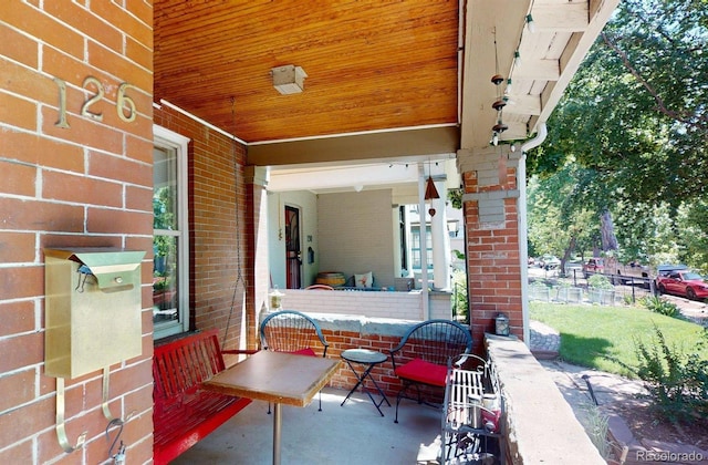 126 S Clarkson St, Denver, CO 80209 - view of covered porch