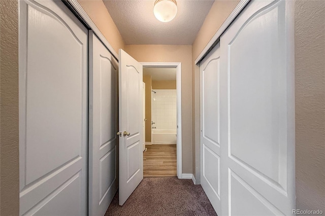 1419 Red Mountain Dr Unit 126, Longmont, CO 80504 - hall featuring carpet floors and a textured ceiling