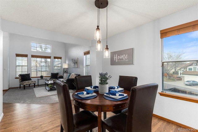 7636 S Allison Ct, Littleton, CO 80128 - dining room featuring light wood-style floors and baseboards
