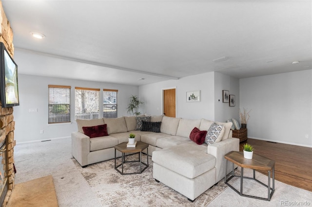 7636 S Allison Ct, Littleton, CO 80128 - living area with baseboards and recessed lighting
