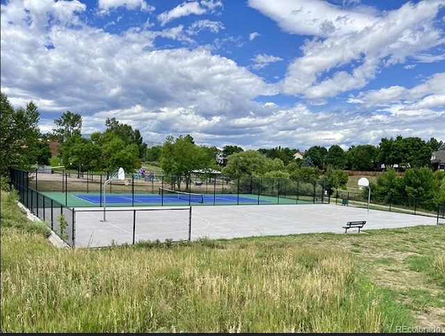 7636 S Allison Ct, Littleton, CO 80128 - view of basketball court featuring community basketball court and a tennis court