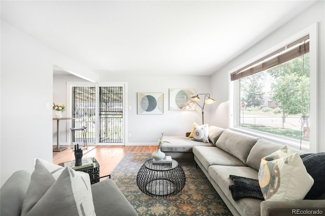 4300 Osage St, Denver, CO 80211 - living room with wood finished floors and baseboards
