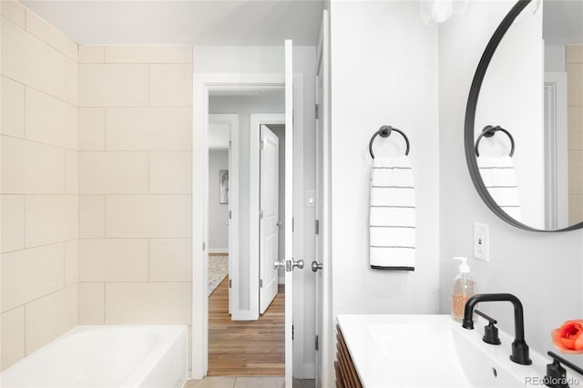 4300 Osage St, Denver, CO 80211 - bathroom with vanity and shower / bathtub combination