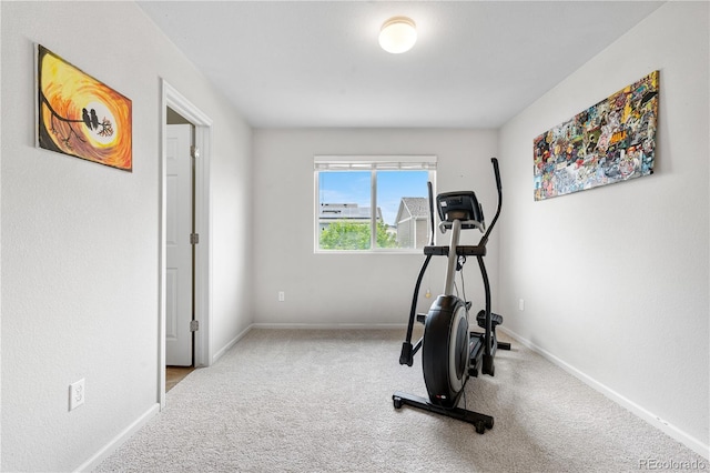 5536 Kirk St, Denver, CO 80249 - workout area featuring carpet and baseboards