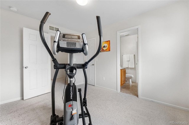5536 Kirk St, Denver, CO 80249 - exercise room with carpet and baseboards