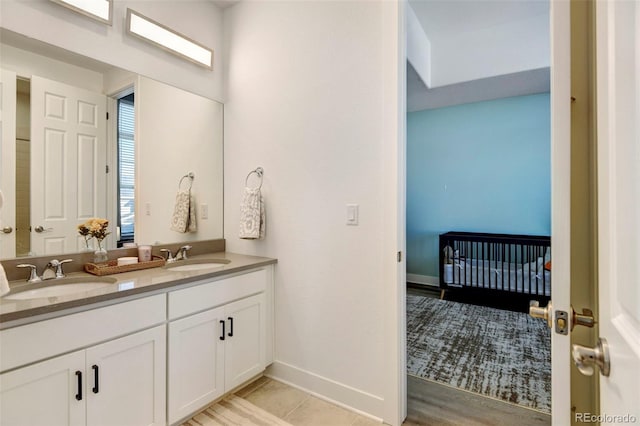 bathroom featuring vanity