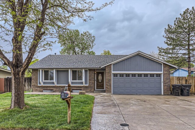 10723 Cherry Ct, Thornton, CO 80233 - single story home with an attached garage, brick siding, driveway, and a shingled roof