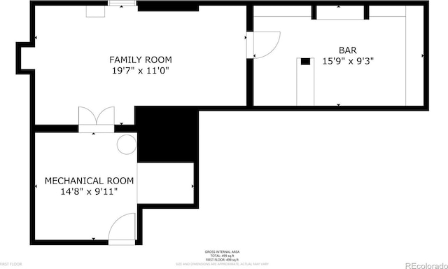 623 S Logan St, Denver, CO 80209 - view of home floor plan
