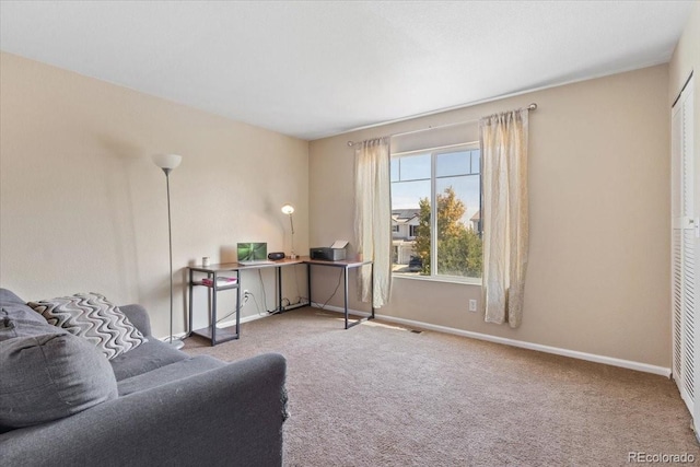 5555 Perth Ct, Denver, CO 80249 - interior space featuring visible vents, baseboards, and carpet floors