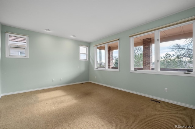 spare room with carpet