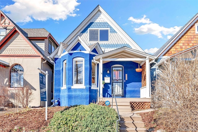 view of victorian house