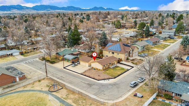 6545 Union St, Arvada, CO 80004 - aerial view with a mountain view and a residential view