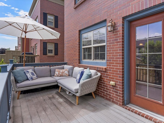 8450 E 29th Ave, Denver, CO 80238 - deck featuring an outdoor living space
