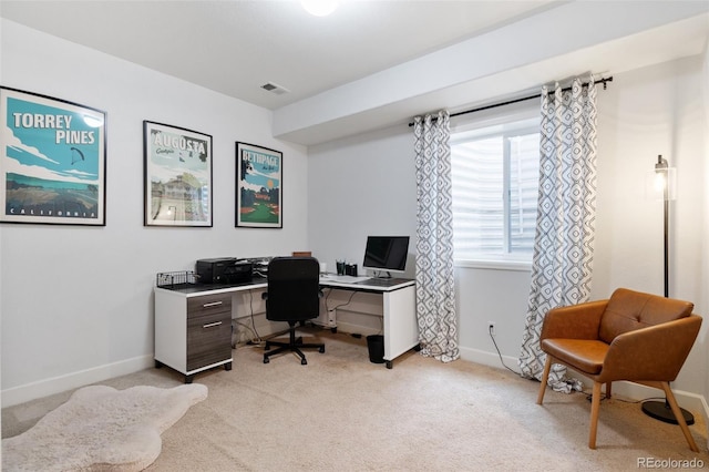 10995 Quintero St, Commerce City, CO 80022 - home office featuring light colored carpet and baseboards