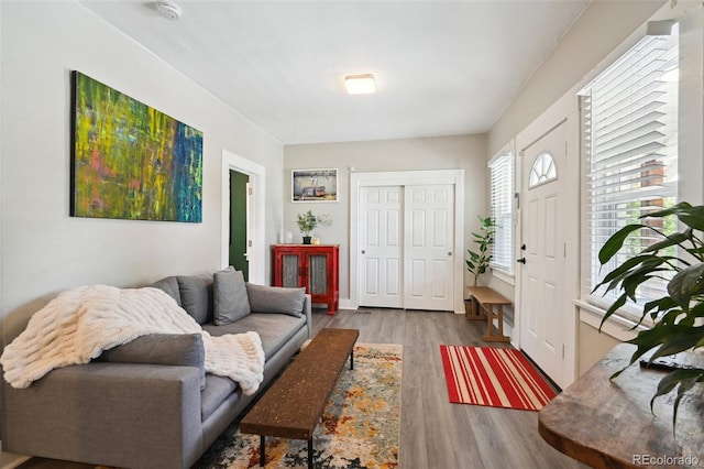 1456 Syracuse St, Denver, CO 80220 - living room featuring wood finished floors