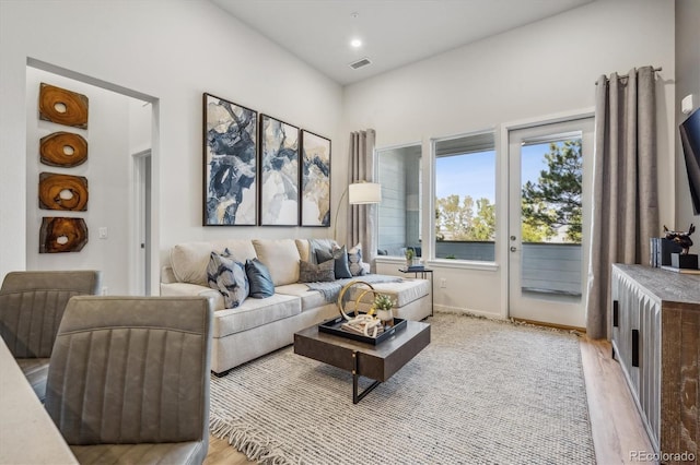 487 Interlocken Blvd Unit 104, Broomfield, CO 80021 - living area with light wood finished floors and baseboards
