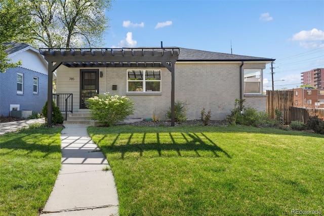 ranch-style house with brick siding