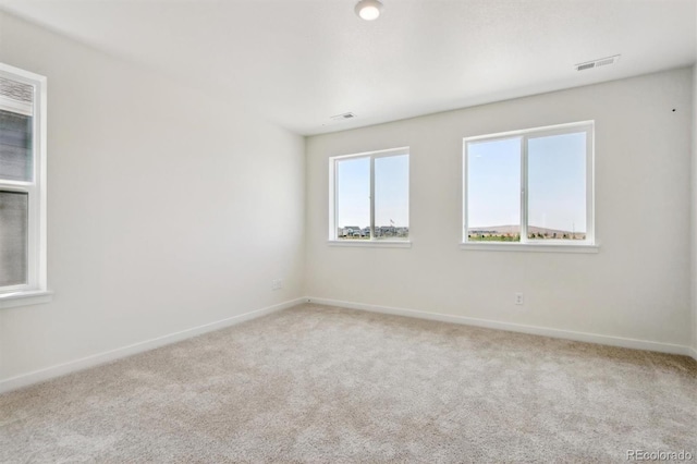 view of carpeted empty room