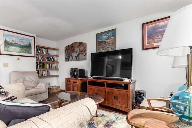 living room featuring wood finished floors