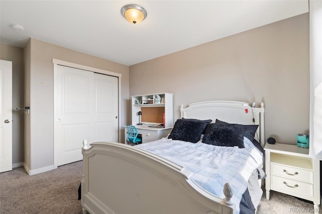 8235 Ryegate Way, Colorado Springs, CO 80908 - bedroom featuring carpet floors, a closet, and baseboards