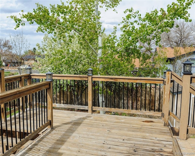 view of wooden terrace