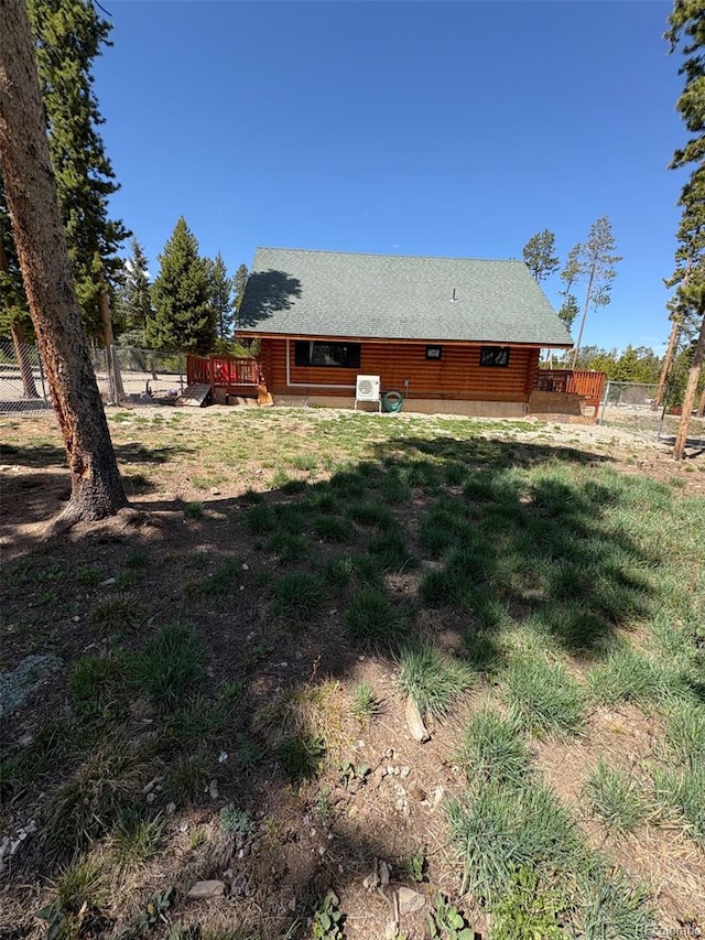 36 Hilltop Dr, Walden, CO 80480 - back of property with a deck