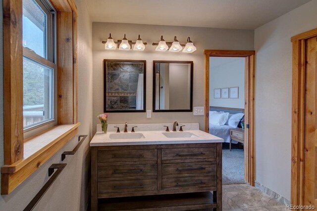 ensuite bathroom with double vanity