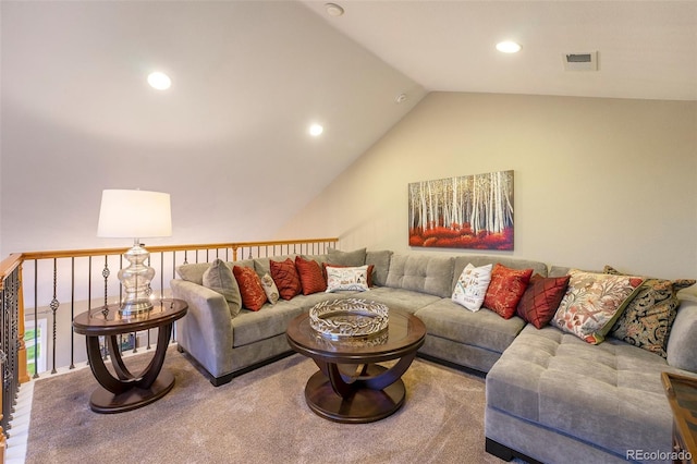 10705 Pinewalk Way, Highlands Ranch, CO 80130 - living area with vaulted ceiling and recessed lighting
