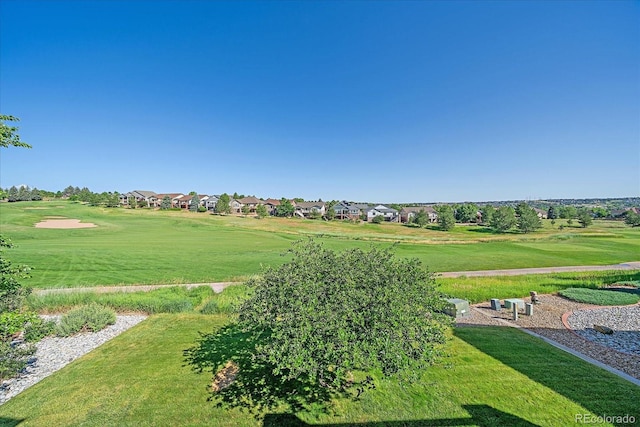 23425 E Otero Dr, Aurora, CO 80016 - view of home's community with a residential view, a yard, and golf course view