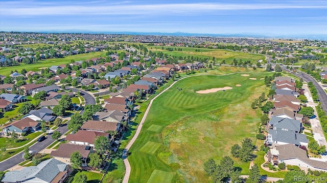 23425 E Otero Dr, Aurora, CO 80016 - aerial view of property and surrounding area with nearby suburban area and a golf course