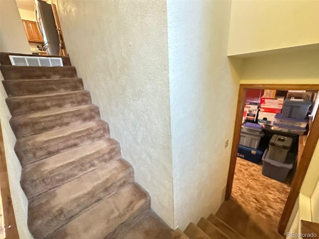 33691 Nova Rd, Pine, CO 80470 - stairway with a textured wall