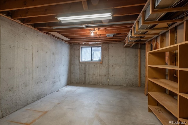 view of basement