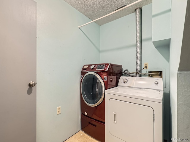 1956 Cathay St, Aurora, CO 80011 - washroom with washing machine and clothes dryer and a textured ceiling