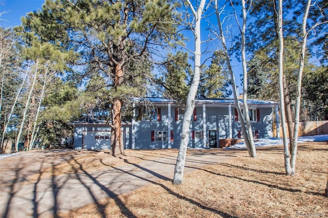 view of front of home