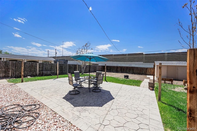 3065 Zion St, Aurora, CO 80011 - view of patio with a fenced backyard