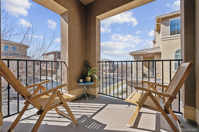 view of balcony