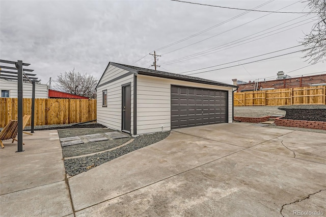 1120 Xenia St, Denver, CO 80220 - detached garage featuring fence