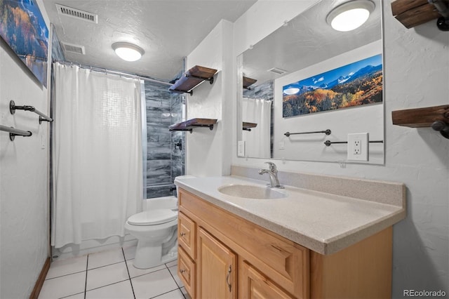 375 Castlewood Dr, Evergreen, CO 80439 - full bath featuring tile patterned flooring, vanity, and shower / bath combo